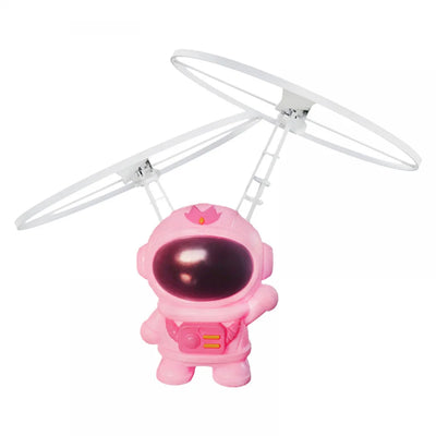 Mini Infrared Induction Flying Toy Astronaut Style Aircraft Helicopter Toy Induction Flying Machine Automatic Flight Kids Toy