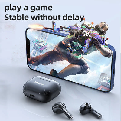 Lenovo Original LP40 TWS 5Pcs 10pcs Earphone Bluetooth Wireless 5.0 Dual Stereo Noise Reduction Bass Touch Control Wholesale