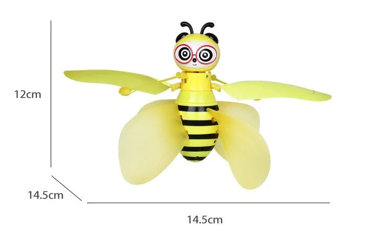 Little Bee Flying Vehicle Aircraft Gesture Sensing  Vehicle Flying Helicopter Lights Children's Toys Birthday Gift Christmas