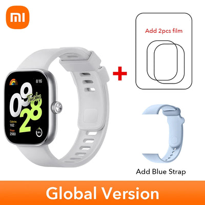 Global Version Xiaomi Redmi Watch 4 Smart Watch 1.97'' AMOLED Blood Oxygen Heart Rate Monitor Support Bluetooth Phone Call GPS