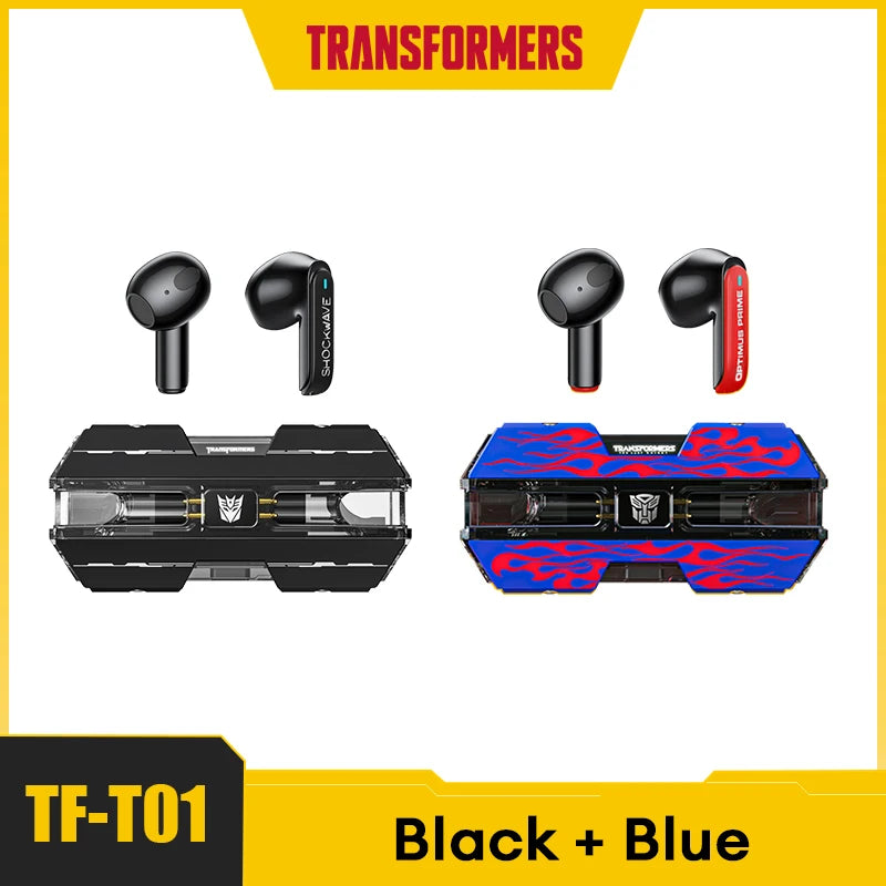 Transformers TF-T01 TWS Earphones Bluetooth 5.3 Wireless Earphone Low Latency HIFI Stereo Headset Gaming Music Dual Mode Earbuds