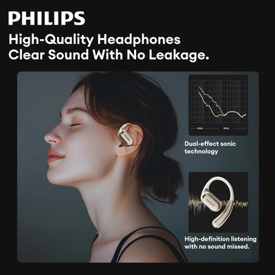 Original Philips TAT3739 Earphones True Wireless Bluetooth 5.4 Headset IPX5 Waterproof Headphones HIFI Stereo HD Call Earphones