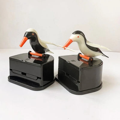 Creative Toothpick Holder Cartoon Small Bird Toothpick Container Press Toothpick Dispenser Storage Box Automatic Kitchen