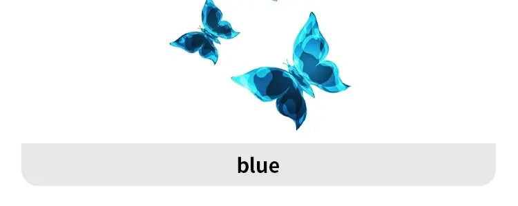 6PC Blue Luminous Small Butterfly Switch Stickers Bedroom Living Room Switch Stickers Decoration