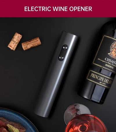 Electric Automatic Red Wine Opener Set Multifunction Wine Stopper, Wine Pourer, Electric Bottle Opener Gift Set for ins Style