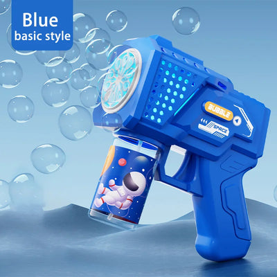 Children's Handheld Automatic Porous Space Bubble Gun Outdoor Entertainment Toy [Without Bubble Water]