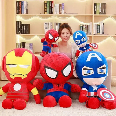 25/35cm Marvel Spiderman Plush Toy Soft Stuffed Cartoon Stuffed Doll Large Plush Boy Cloth Doll Pillow Kid Christmas Gift