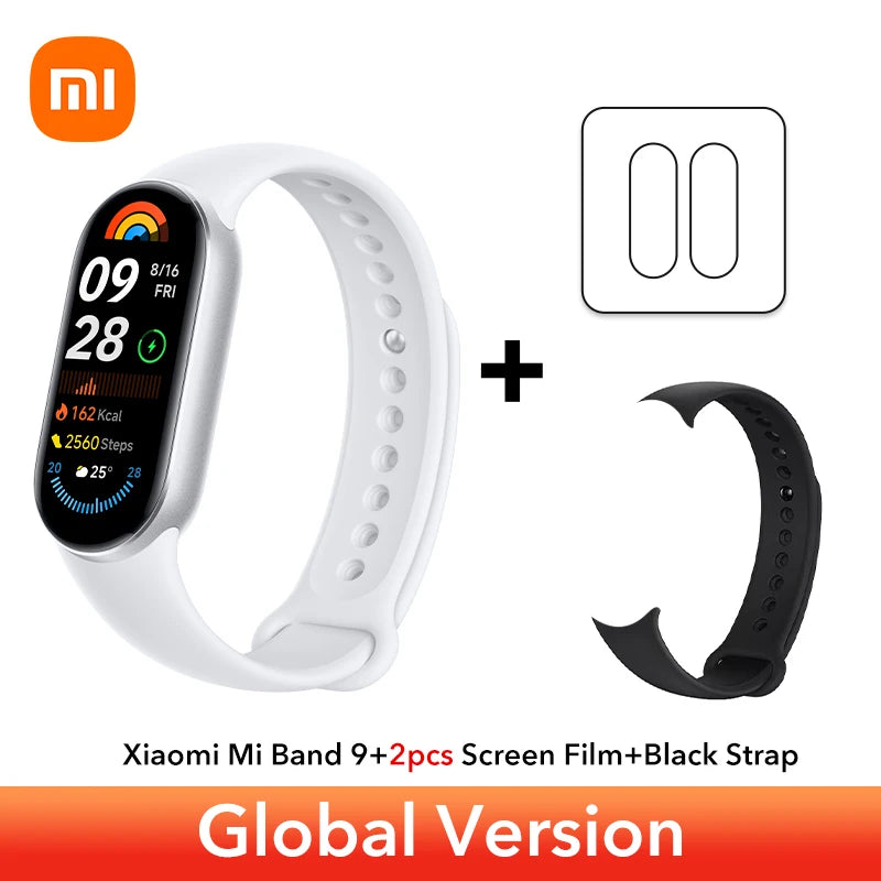 Global Version Xiaomi Smart Band 9 150+ sports modes 1.62'' AMOLED display Colourful metallic frame All-day blood oxygen