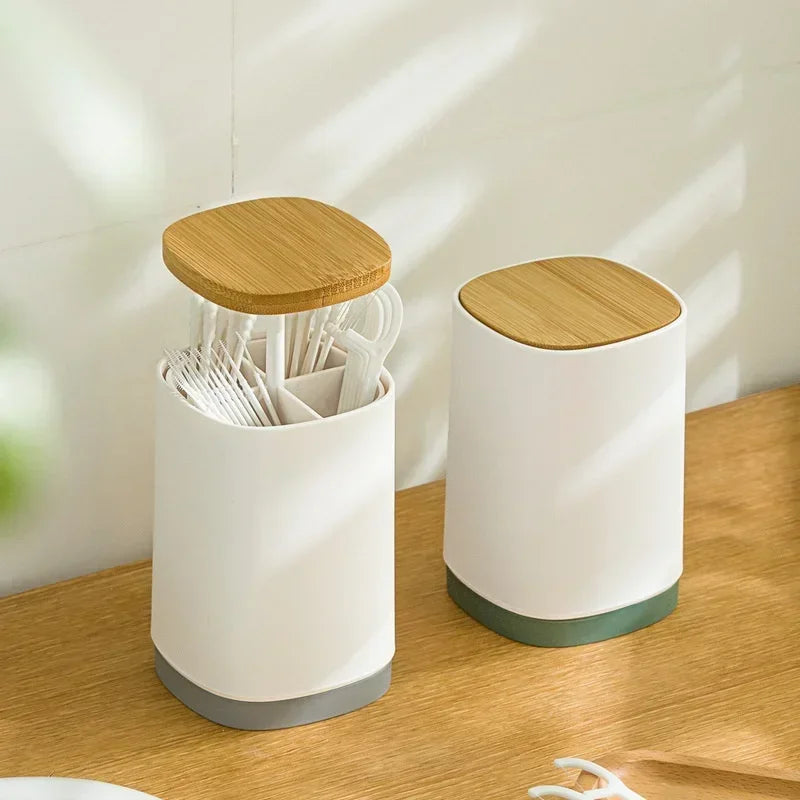 Toothpick Box Semi-automatic Toothpick Holder Home Personalized Creative Cotton Swab Box Toothpick Box Storage Box