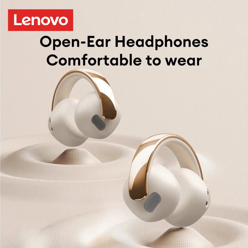 Original Lenovo LP38 TWS Wireless Bluetooth 5.4 Earphones Ear Clip Smart Noise Cancellation Earbuds Game Music Dual Mode Headset