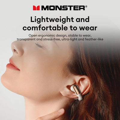 New Monster AC601 Wireless Bluetooth 5.4 Earphones ENC Call Noise Cancelling Gaming Earbuds 36H Long Standby Waterproof Headset